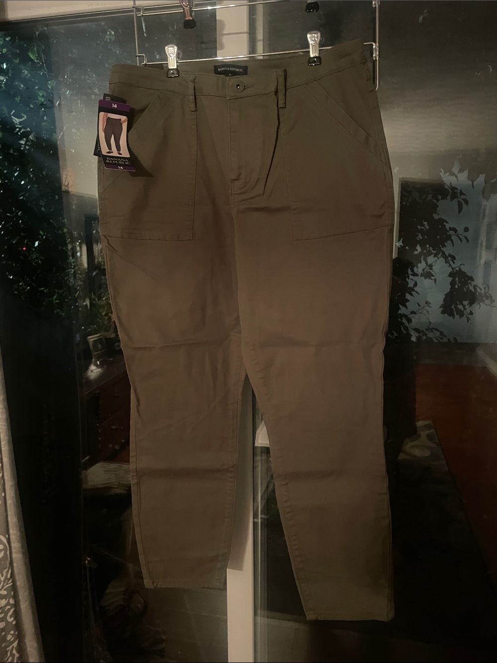 Banana Republic Men's Cargo Pants - Olive